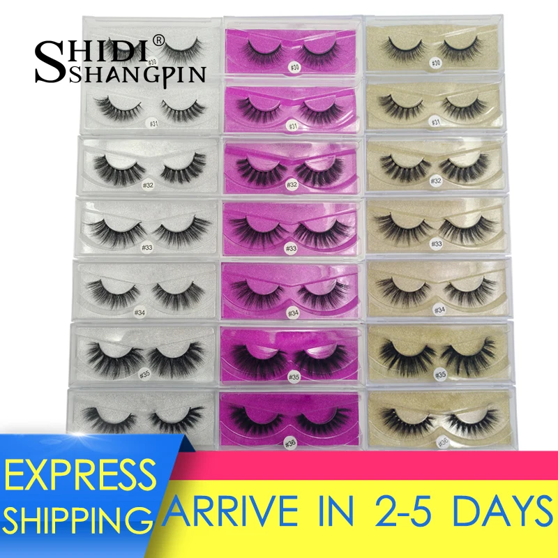 Shidhangpin 1 пара 3d норковые ресницы натуральные накладные maquillaje мягкие