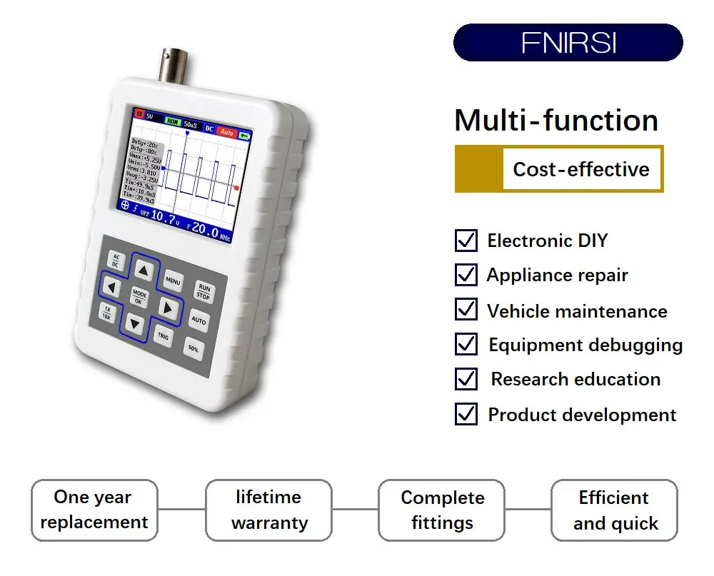FNIRSI-2031H портативный мини портативный цифровой осциллограф 30 м пропускная способность 200MSps частота дискретизации