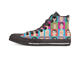 

I'll be There For You Novelty Design Casual Canvas Shoes Custom shoes Drop Shipping
