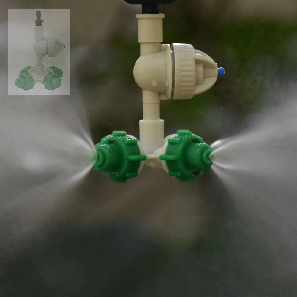 Greenhouse Hanging Cross Misting Sprinkler Anti Drip Nozzle Garden Atomized Humidifying sprayer 1pcs | Дом и сад