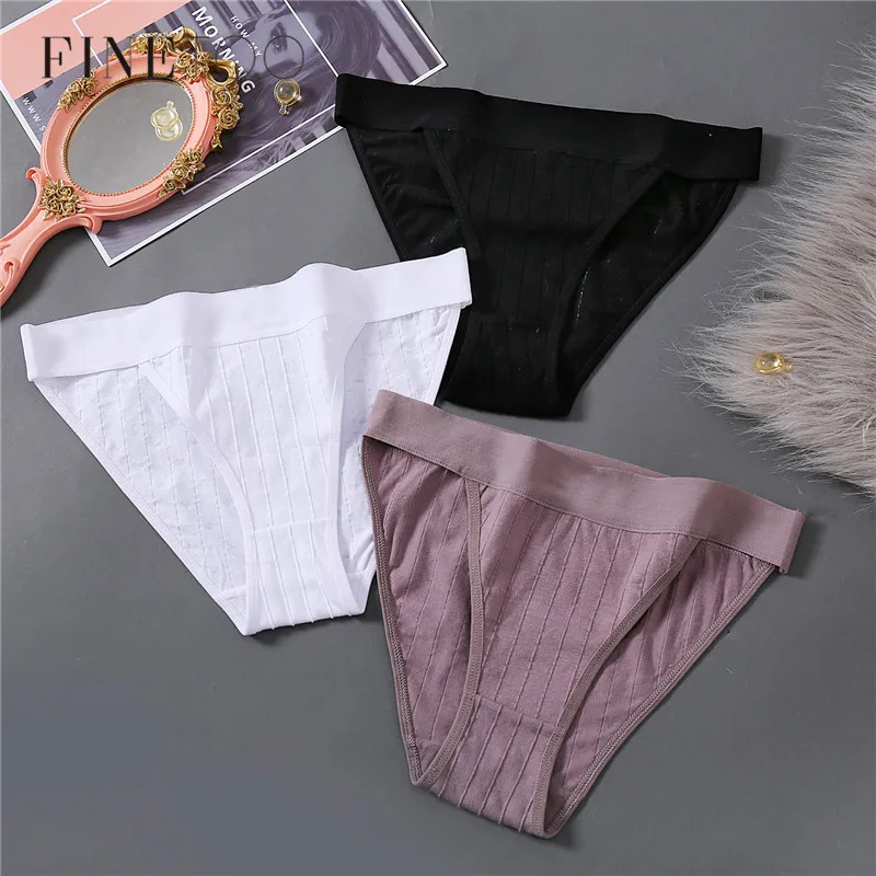 FINETOO Women Cotton Panties Comfortable Wide Waist Briefs Sexy Women ...