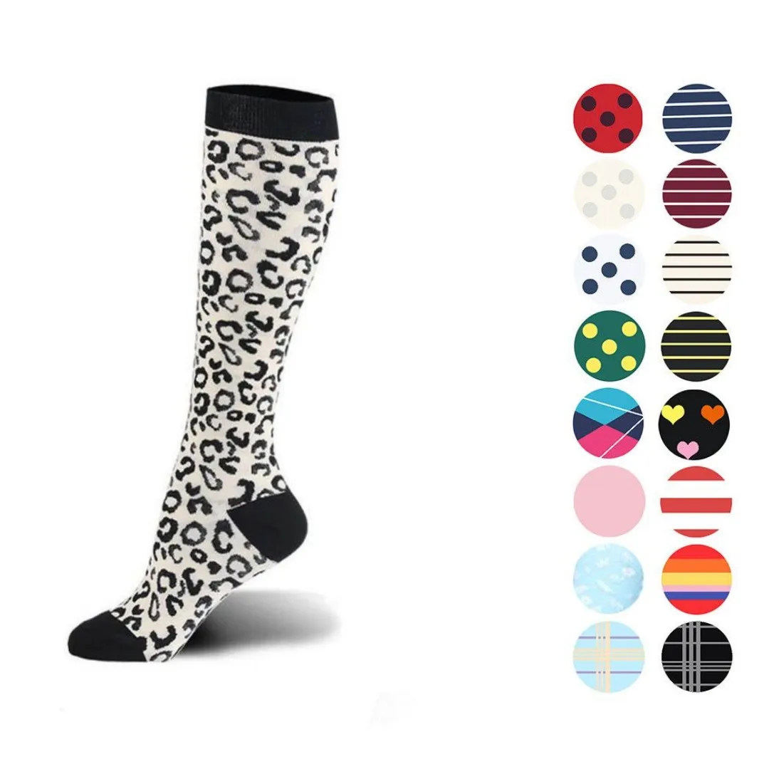 Compression socks good for pregnancy swollen gym worker pain Fit for Sport Golf Hiking Running Seating Standing long time