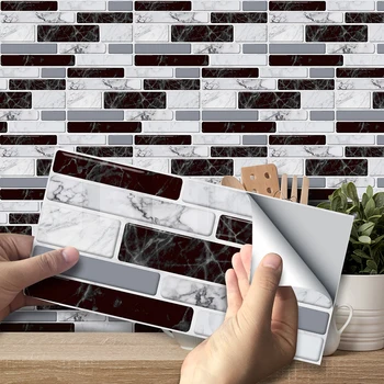 

Kitchen Decorative Wall Stickers Ceramic Tile Waterproof Wall Stickers Home Living Room Kitchen Decorative Wall Stickers