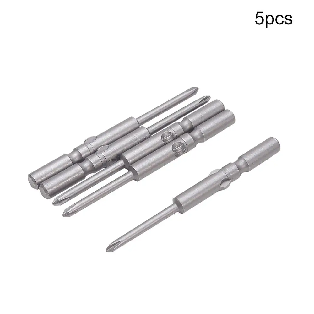 5/6/8 шт. 1.6PH00 2.5PH0 2PH0 6PH1 отвертка Philips Bits S2 перекрестные головы 60 мм Длина 5/6 мм Диаметр Круглый хвостовик магнитные Биты