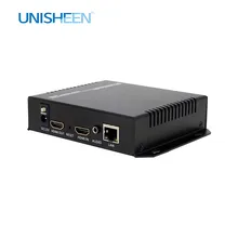 Unisheen H.265 H.264 IPTV видео кодировщик HDMI в youtube facebook wowza onvif ip rtmps прямая передача obs vmix wiracast