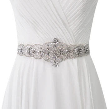 

ZMS349 Rhinestone Belt Bridal Belt Wedding Accessories Wedding Dress Belt Mariage Belt Sash Bridesmaid Dress Belt Belt for Women