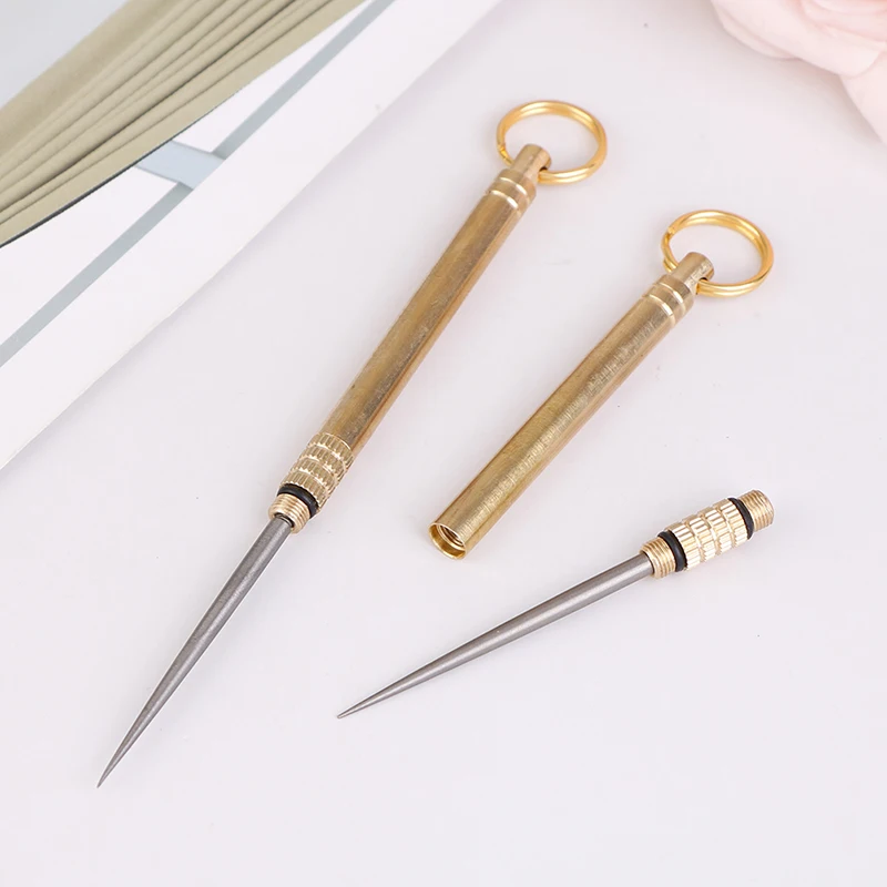 

Toothpick-holder Titanium Toothpick Outdoor Tools Titanium Alloy Outdoor EDC Toothpick Bottle Fruit Fork Camping Traveling Tool