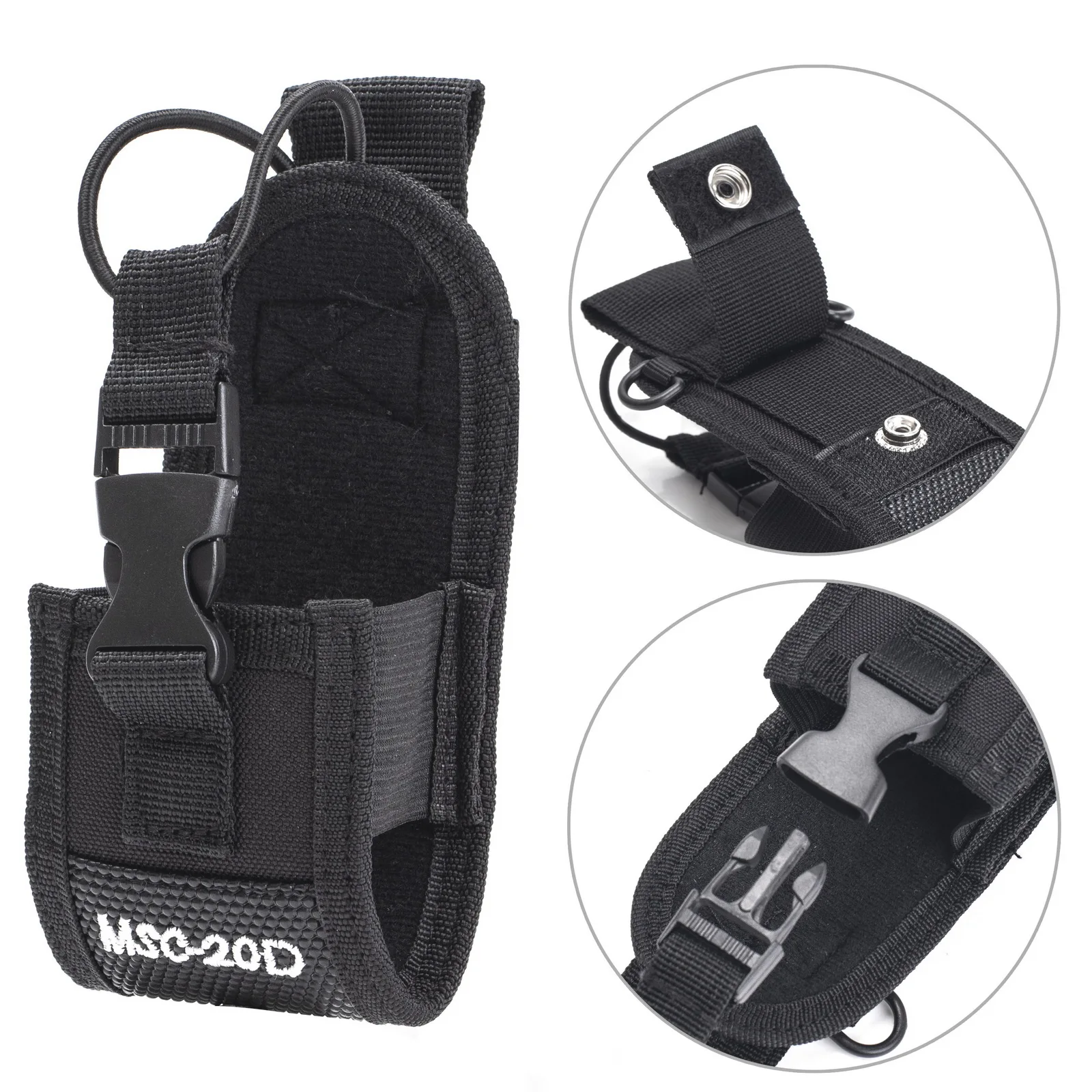 2Pcs Abbree MSC-20D Nylon Carry Case For Walkie Talkie BaoFeng UV-5R UV-5RA UV-5RB UV-5RC/5RE UV-B6 BF-888S TYT Mototrola Radio