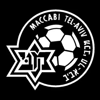 

Isreal Maccabi Tel Aviv Funny Car Stickers Styling Sunscreen Cover Scratches Window Bumper Windshield Vinyl Accessories 16*14cm