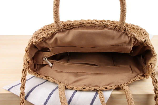 Ручная работа, плетёная ротанговая круглая женская сумка, Соломенная пляжная сумка, женская сумка, одноцветная сумка, сумка-мессенджер на плечо, Новая мода