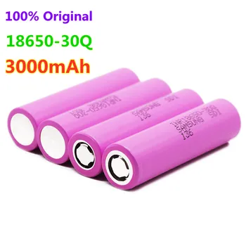 

2-20pcs original 18650 battery 3000 MAH INR 18650 - 30Q Li ion rechargeable battery for electronic cigare flashlight
