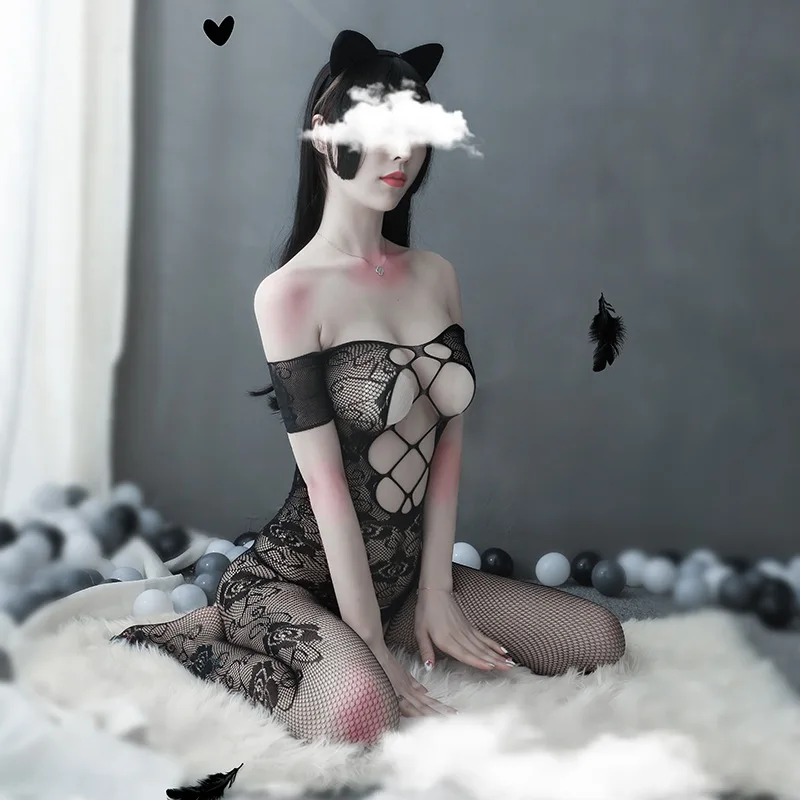 

Brand New Bodysuits Gothic Lolita Sexy Underwear Classic Rose Flower Pattern Sleepwear Porno Adult nightgown Sexy Clothing