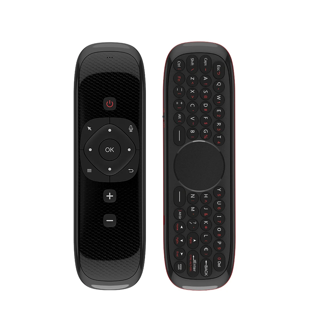 Оригинальная беспроводная клавиатура W2 Mini 2,4G Air mouse с сенсорной панелью и инфракрасным пультом дистанционного управления для Android tv BOX PC Projector