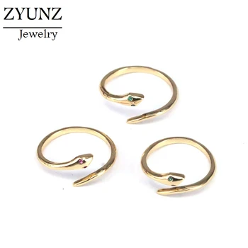 

10PCS, Dainty Gold Snake Ring, Open Band Wrap Ring, Gold Color Ring, Snake Statement Ring, Minimalist Ring