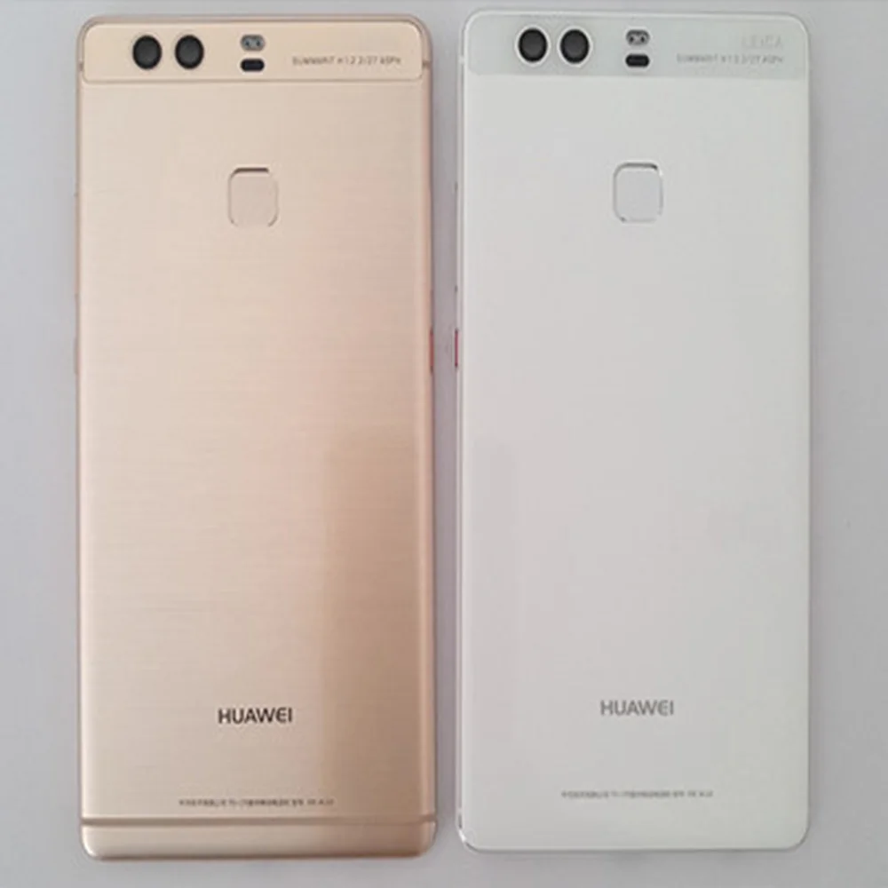 Металлический задний корпус для HUAWEI P9 задняя крышка Корпус задняя крышка батарейный корпус с отпечатком пальца+ Боковая кнопка+ объектив камеры