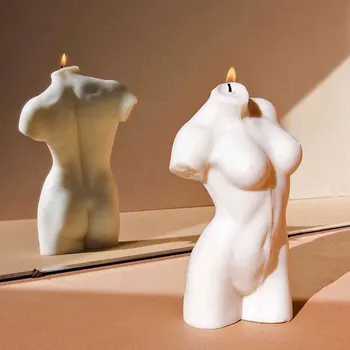 

Creative 3d body shape candle mold silicone molds for candle making ，female Wax mould