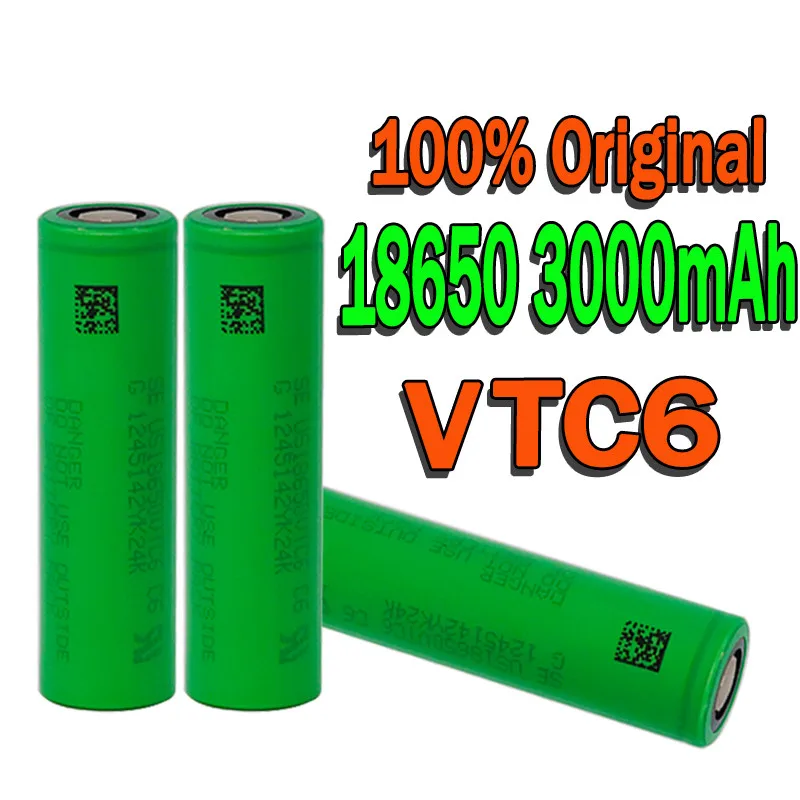 100% Оригинальный VTC6 3 7 в 3000 мАч литий-ионный аккумулятор для sony US18650 электронная