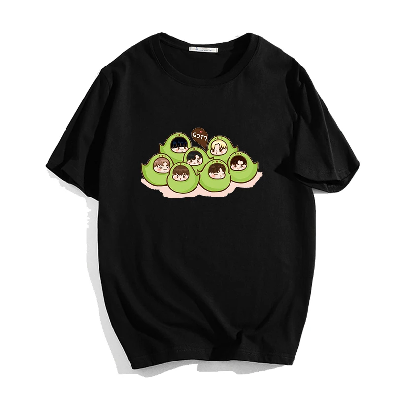 

GOT7 Summer Harajuku printed cool unisex short-sleeved T-shirt, printed T-shirt casual modal large size T-shirt