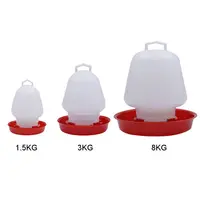 Plastic Poultry Drinker Chick Waterer Hanging Chicken Water Feeder Durable Automatic Water Container for Duck Goose 2