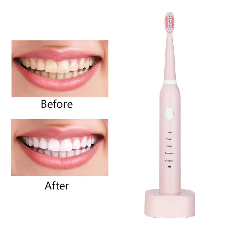 2019 New 5 Cleaning Modes Charging Electric Toothbrush Oral Hygiene Cleaning Whitening Sonic Vibration Electric Toothbrush 2019 New 5 Cleaning Modes Charging Electric Toothbrush Oral Hygiene Cleaning Whitening Sonic Vibration Electric Toothbrush