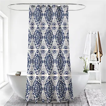

Bohemian Ethnic Style Pattern 3D Digital Printing Shower Curtain Waterproof Mildew Polyester Shower Curtain Household Items