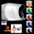 PULUZ 20*20cm 8 Mini Folding Studio Diffuse Soft Box Lightbox With LED Light Black White Photography Background Photo Studio box