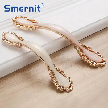 

European Ceramic Door Handles Elegant Drawer Pulls Furniture Handles and Knobs for Kitchen Cabinet Cupboard