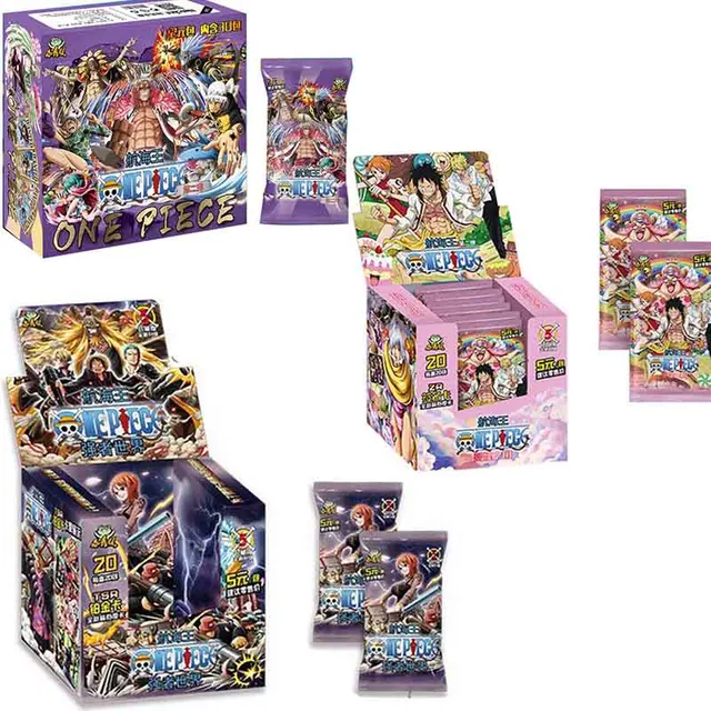 One Piece Luffy Roronoa Sanji Nami Paper Card Letters One Games Children Anime Character Collection Kid's Gift Playing Card Toy