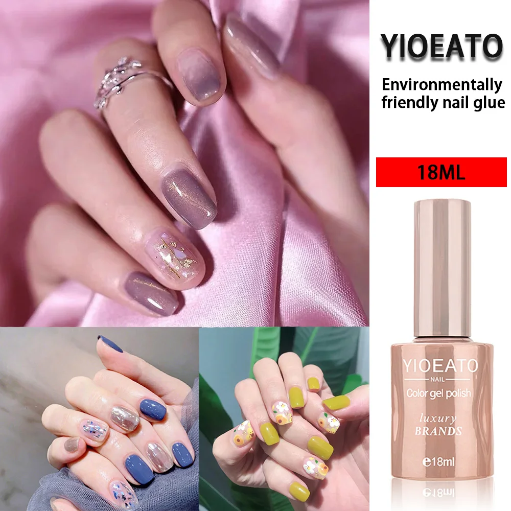 

18ml Uv Gel Nail Polish Top Uv Led Gel Nail Art Varnish Hybrid Soak Off Gel Lacquer Semi Permanent Prime Nail Nail Paint Gel