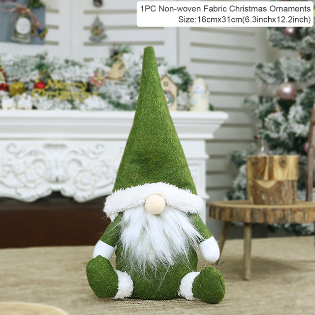 Christmas Gnomes Elf Doll Christmas Decor For Home Table 2021 Christmas Ornament Xmas Gifts Natal Navidad New Year 2022