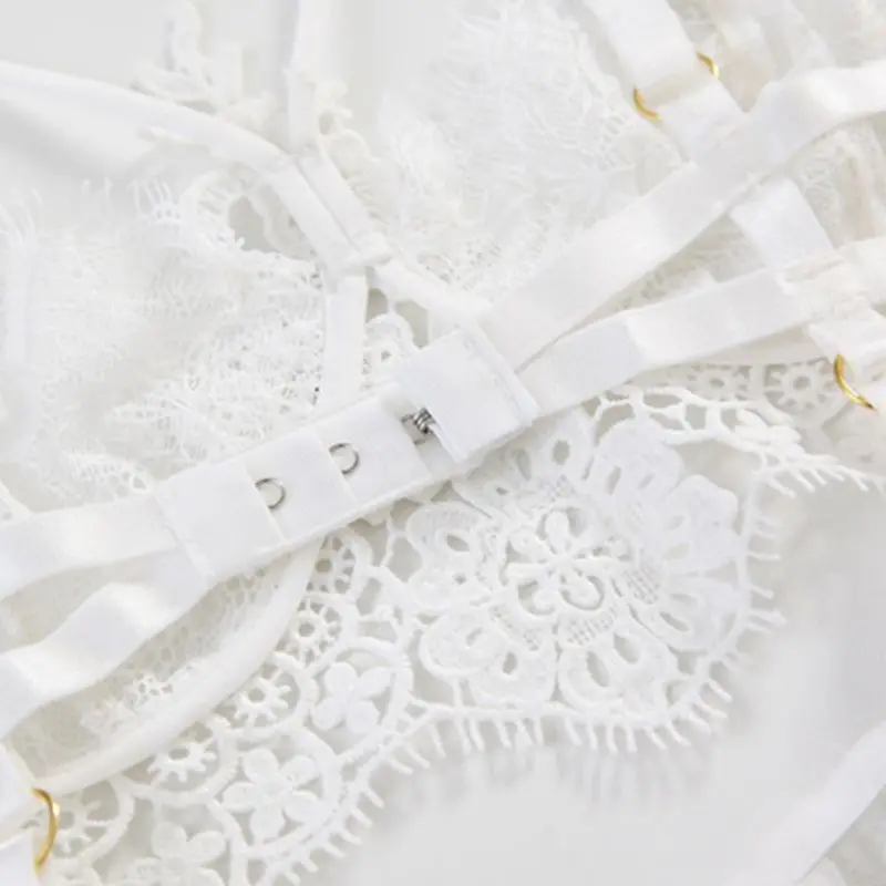 Женское сексуальное нижнее белье мини-платье с открытой спиной Прозрачная кружевная ночная рубашка на бретельках с вырезами на талии