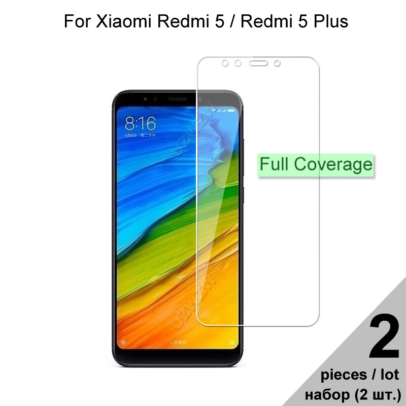 Закаленное стекло для Xiaomi Redmi 5 Plus / взрывозащищенное Защитное экрана | Мобильные