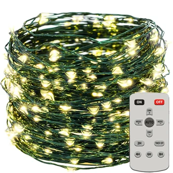 Led String Lights 98ft 300 Warm Kerstboom String Lights Usb Groene Draad Dimbare Fairy Light Decoratieve Voor Indoor Outdoor Led String Lights 98ft 300 Warm Kerstboom String Lights Usb Groene Draad Dimbare Fairy Light Decoratieve Voor Indoor Outdoor