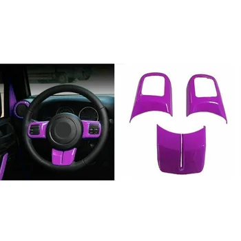

12pcs Decoration Trims For Jeep Wrangler JK 2011-2017 Purple Useful Fine Quality