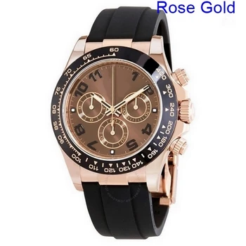 

luxury watches men 39mm AAA DAY TONA automatic sweeping watch No battery Rubber strap small dials work wristwatch R7