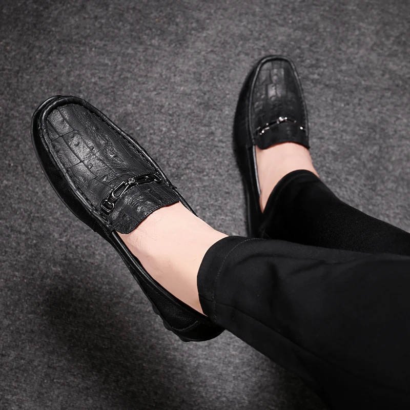 Spring and Autumn Leather Fashionable Comfortable Lightweight Outdoor High Quality Non-slip Waterproof Breathable Loafers