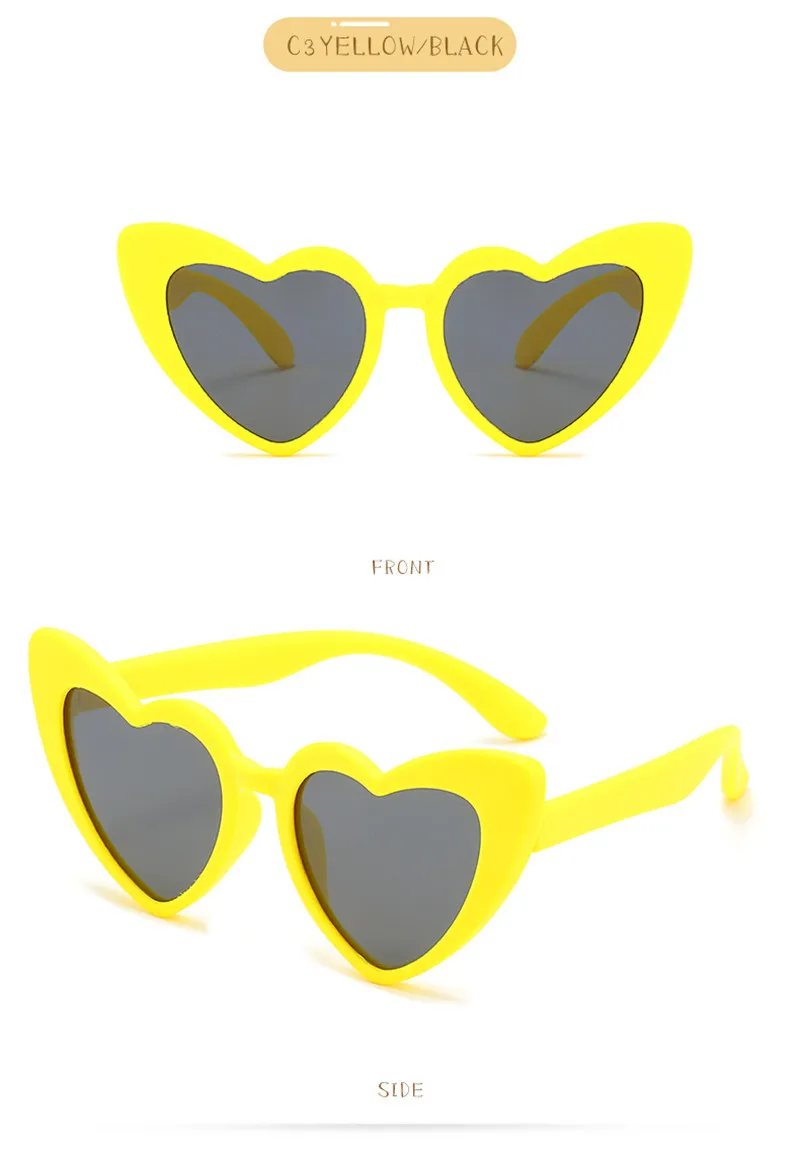 Уход милые сердцу поляризованных солнцезащитных очков для мальчиков и девочек для малышей солнцезащитные очки детские очки Gafas Infantil UV400