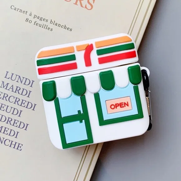 

Novel Japan Convenience Store 7-11 Headphone Cases For Apple Airpods 1/2 Lovely Silicone Earphone Protection Cover Accessories
