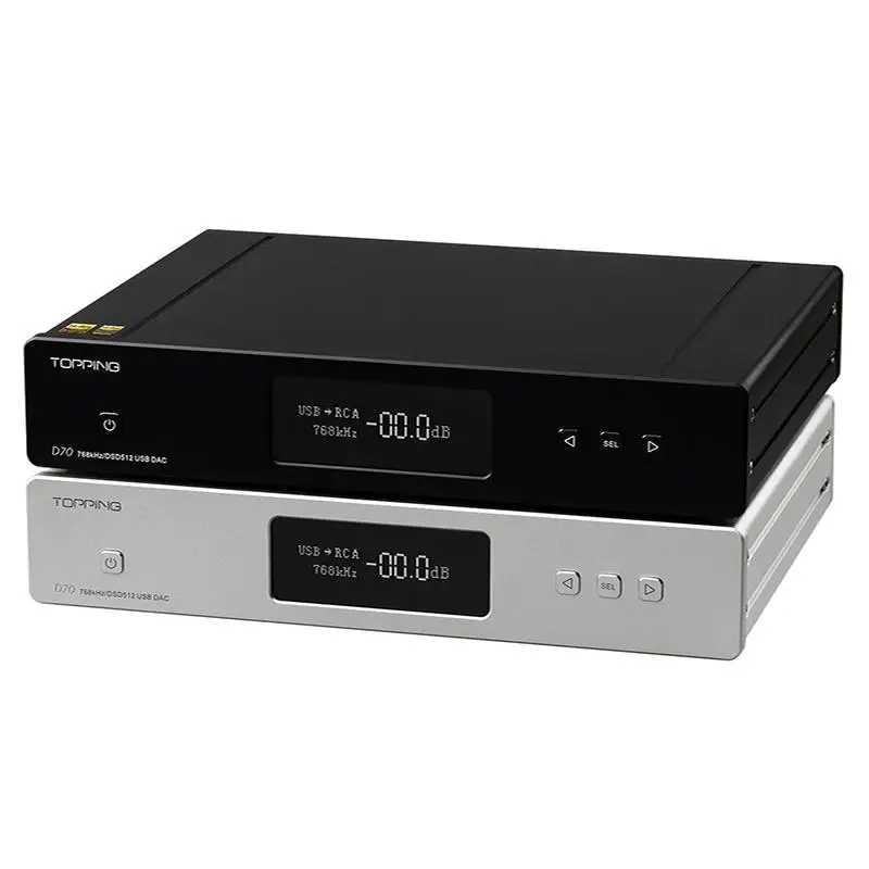 

TOPPING D70 Full Balanced DAC Amplifier Bluetooth XMOS XU208 AK4497 USB DAC Audio Amp Decoder DSD512 Optical Caoxial Input AMP