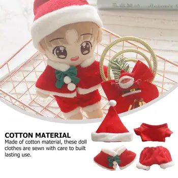 

4Pcs Christmas Doll Clothes Set Xmas Hat Shorts Delicate Doll Clothes Christmas Doll Clothes Set for Doll Clothes Accessories