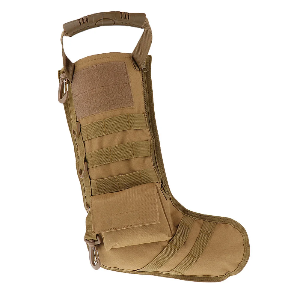 

Straps Hanging Large Capacity Hunting Nylon Christmas Zipper Storage Bag Tactical Stocking Military