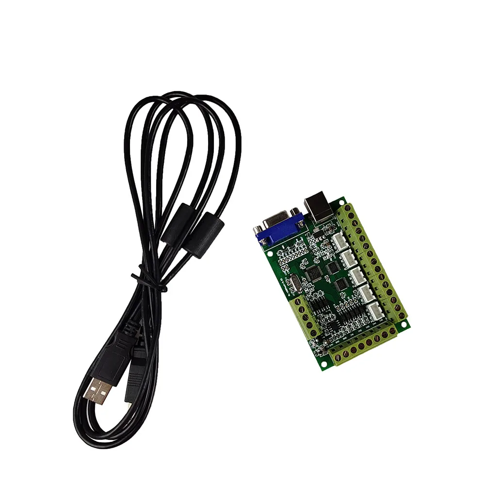 Cnc 컨트롤러 100k 5 축 USB Mach3 모션 제어 카드 cnc 키트, 6 축 비상 정지 전자 핸드 휠 포함