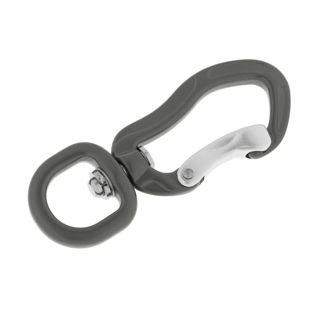 400KG Aluminum Swivel Eye Snap Hook Carabiner Camping Dog Lead Carabiner