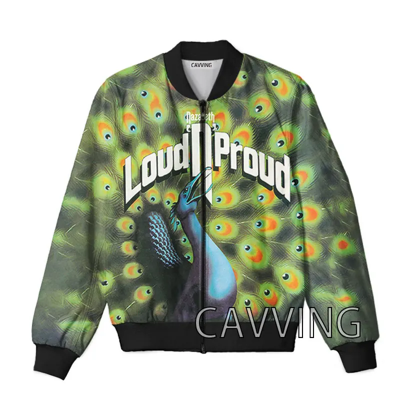 CAVVING 3D Printed  Nazareth Band  Zipper Bomber Jackets Men Overcoat Mens Coat Zip Up Jackets for Women/Men 4