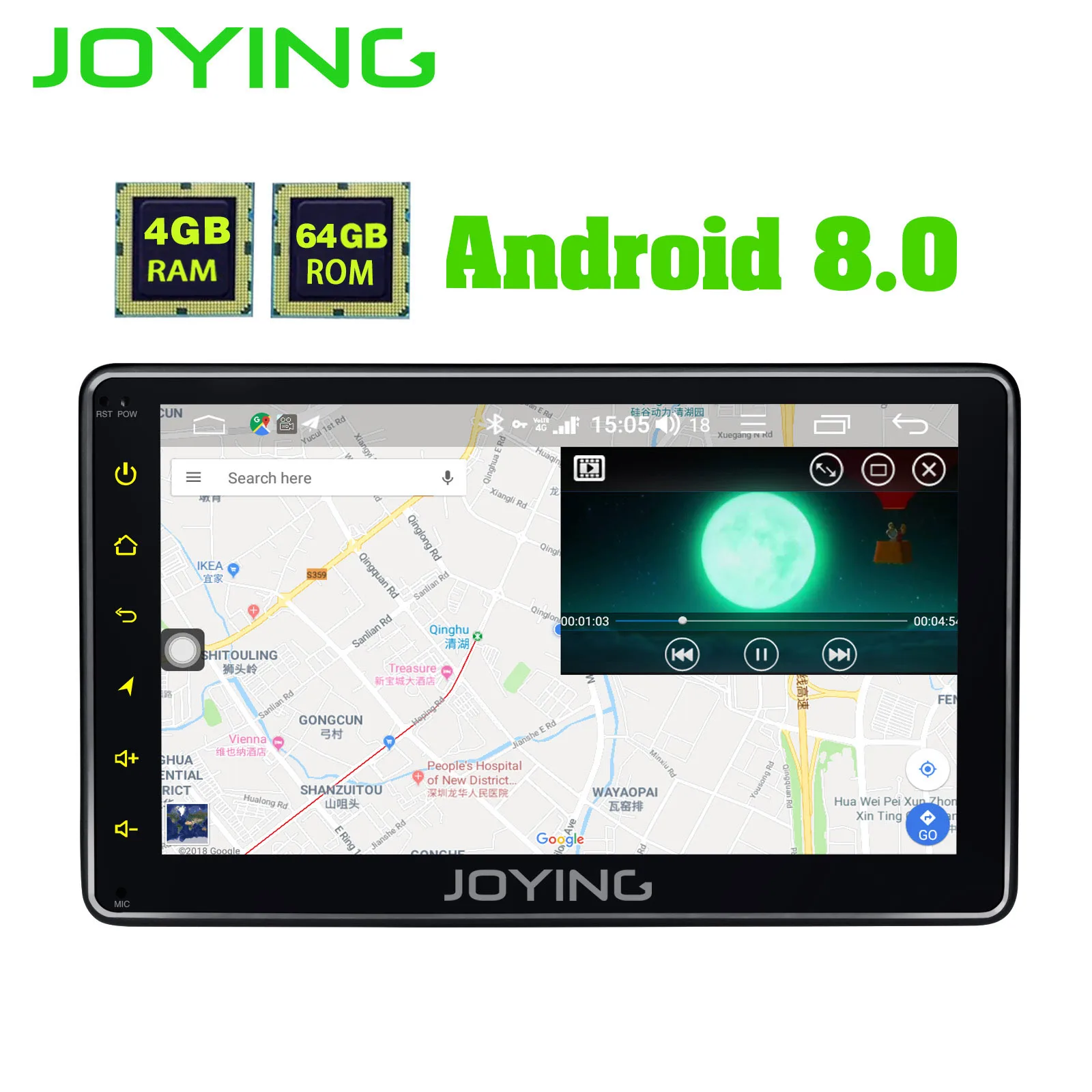 Flash Deal EU warehouse 4G+64G Single 1 din  7" Universal Car Radio Player Monitor Audio Stereo Car GPS Head Unit DSP SPDIF OBD2 DVR Camera 4