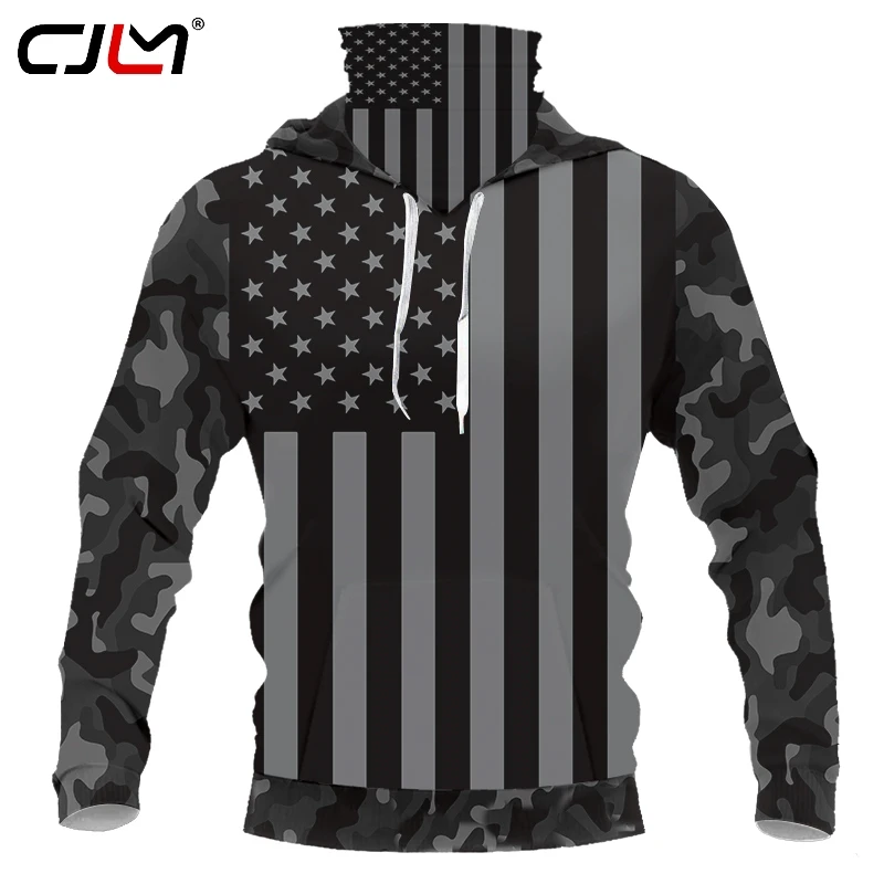 

CJLM Мужская толстовка для спортзала, толстовки с длинным рукавом и маской, свитшот, Повседневная Толстовка с рисунком под заказ