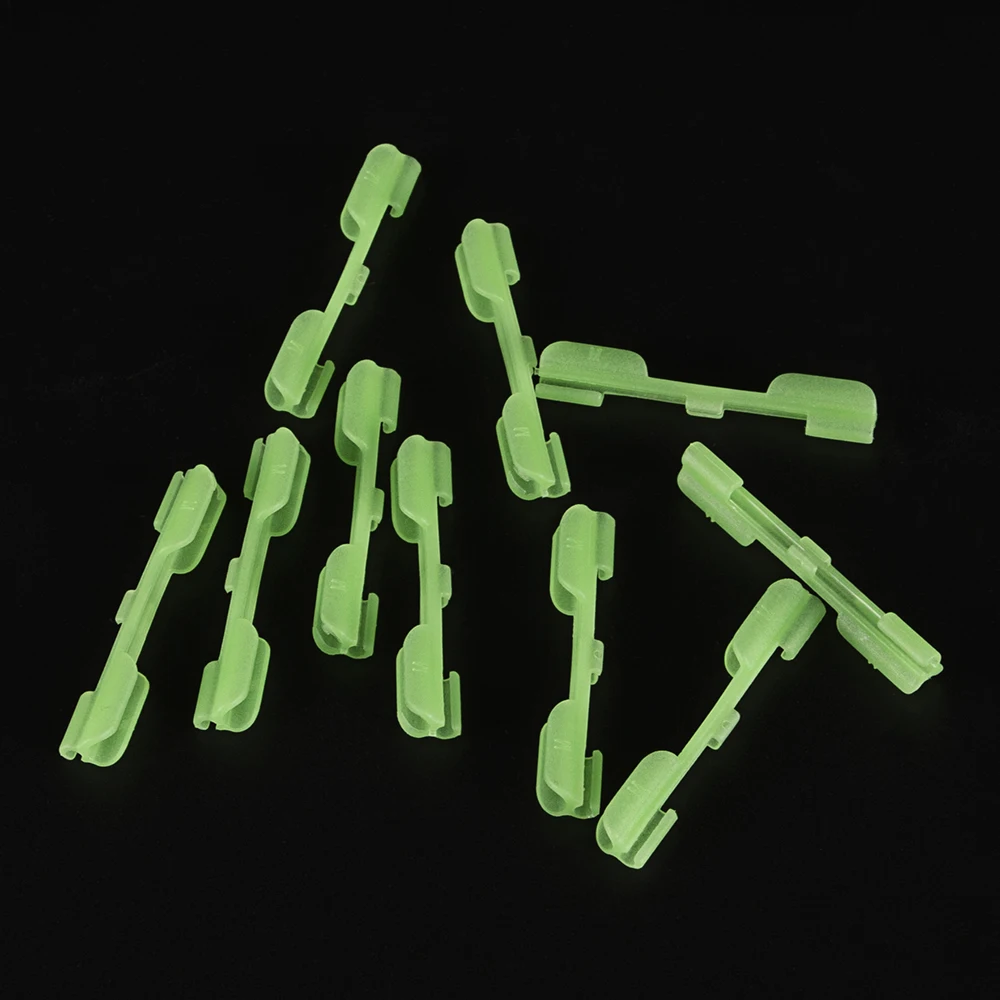 

10PCS Night Fishing Rod Tip Light Holder Clip for Fishing Rod for Chemical Light Stick Carp Fishing Tackle Pesca