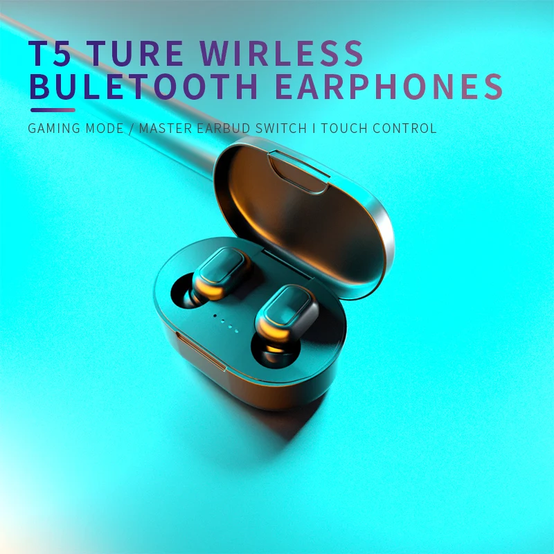 2020 Version Wireless Earphone Bluetooth 5 0 TWS Hifi Stereo Dual Mic Headset Waterproof Sport Earbuds