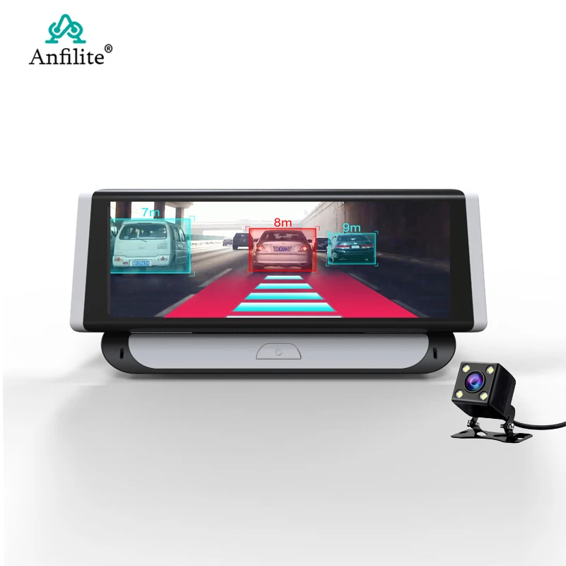Anfilite Android 5 1 Автомобильный видеорегистратор 4G зеркало заднего вида двойной