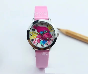 

Pink color 19cm long Cartoon anime Trolls cartoon watch toy party gift for girls collection d10